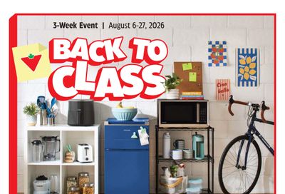 Canadian Tire Back To Class Flyer August 6 to 27