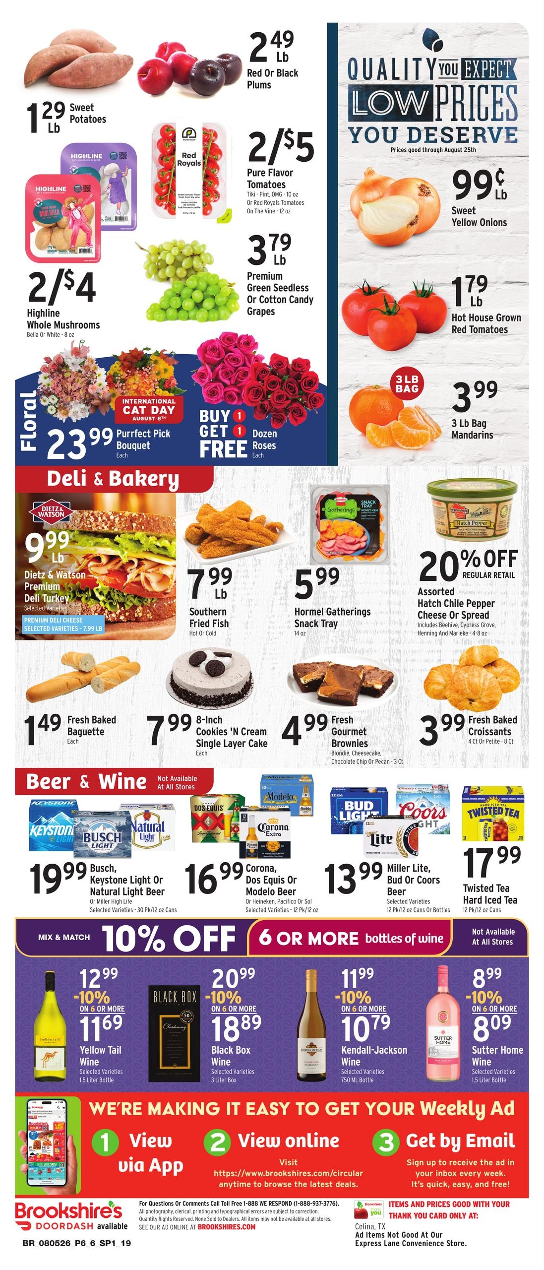 Brookshire's (Frisco–McKinney Area, TX) Weekly Ad August 5 - 11, 2026