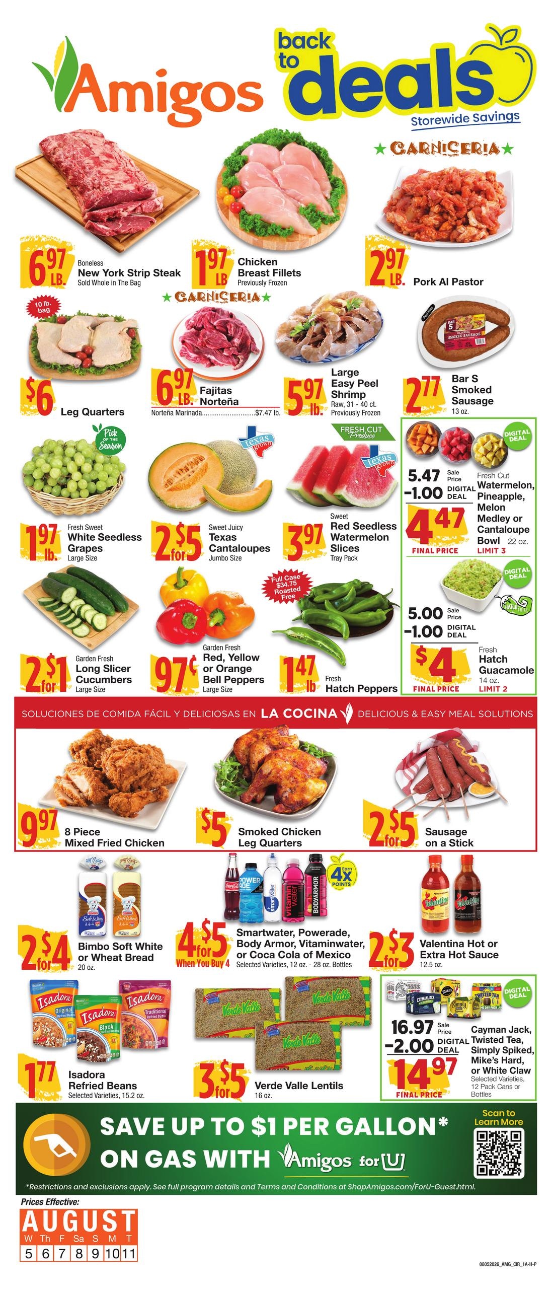 Amigos United (Amarillo Area, TX) Weekly Ad August 5 - 11, 2026