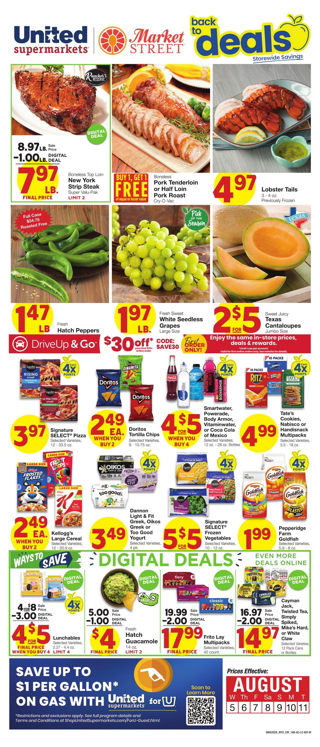 United Supermarkets Weekly Ad August 5 - 11, 2026