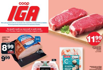 Coop IGA (QC) Flyer August 6 to 12