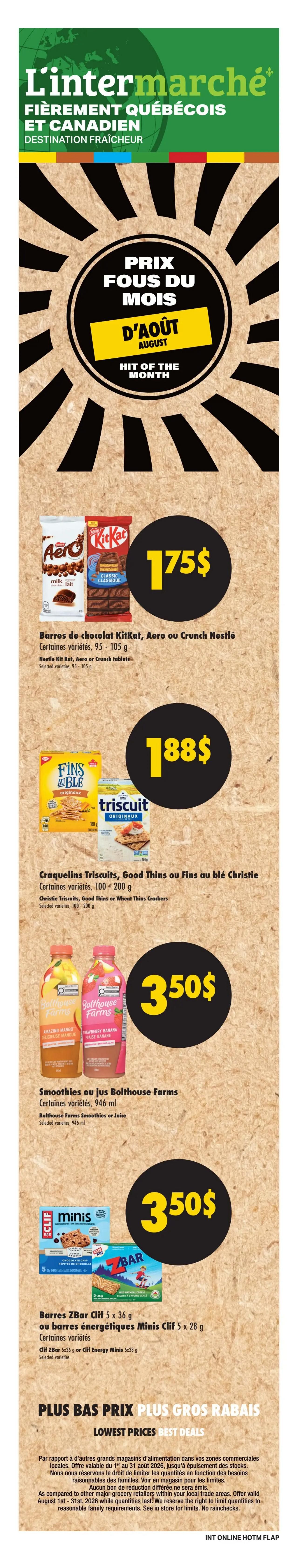 L'inter Marche Flyer August 6 to 12