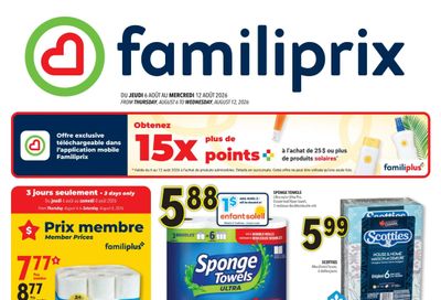 Familiprix Flyer August 6 to 12