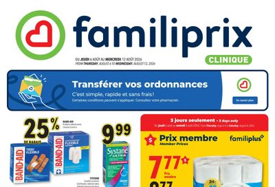 Familiprix Clinique Flyer August 6 to 12