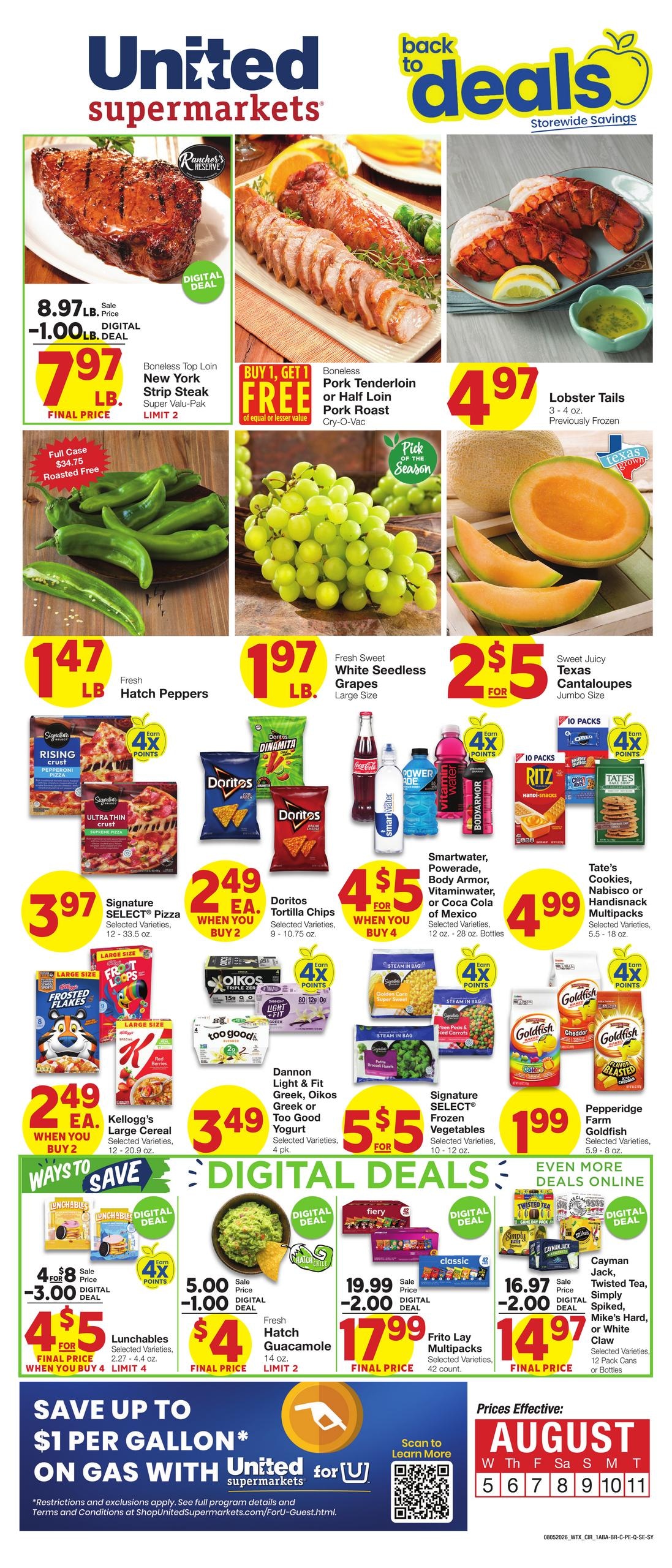 United Supermarkets Weekly Ad August 5 - 11, 2026