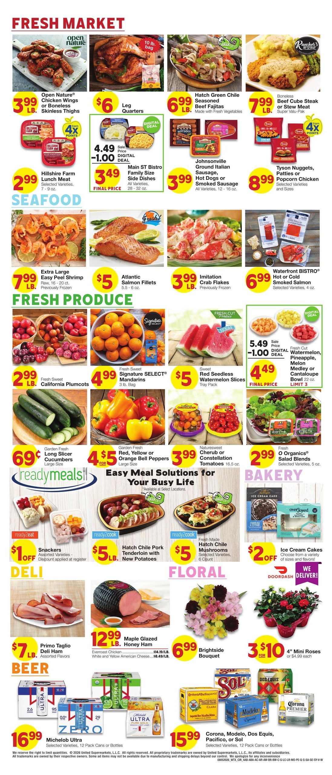United Supermarkets (NM, OK, TX) Weekly Ad August 5 - 11, 2026