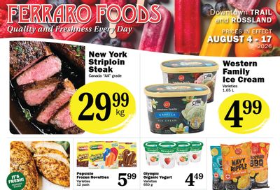 Ferraro Foods Bi-Weekly Flyer August 4 to 17