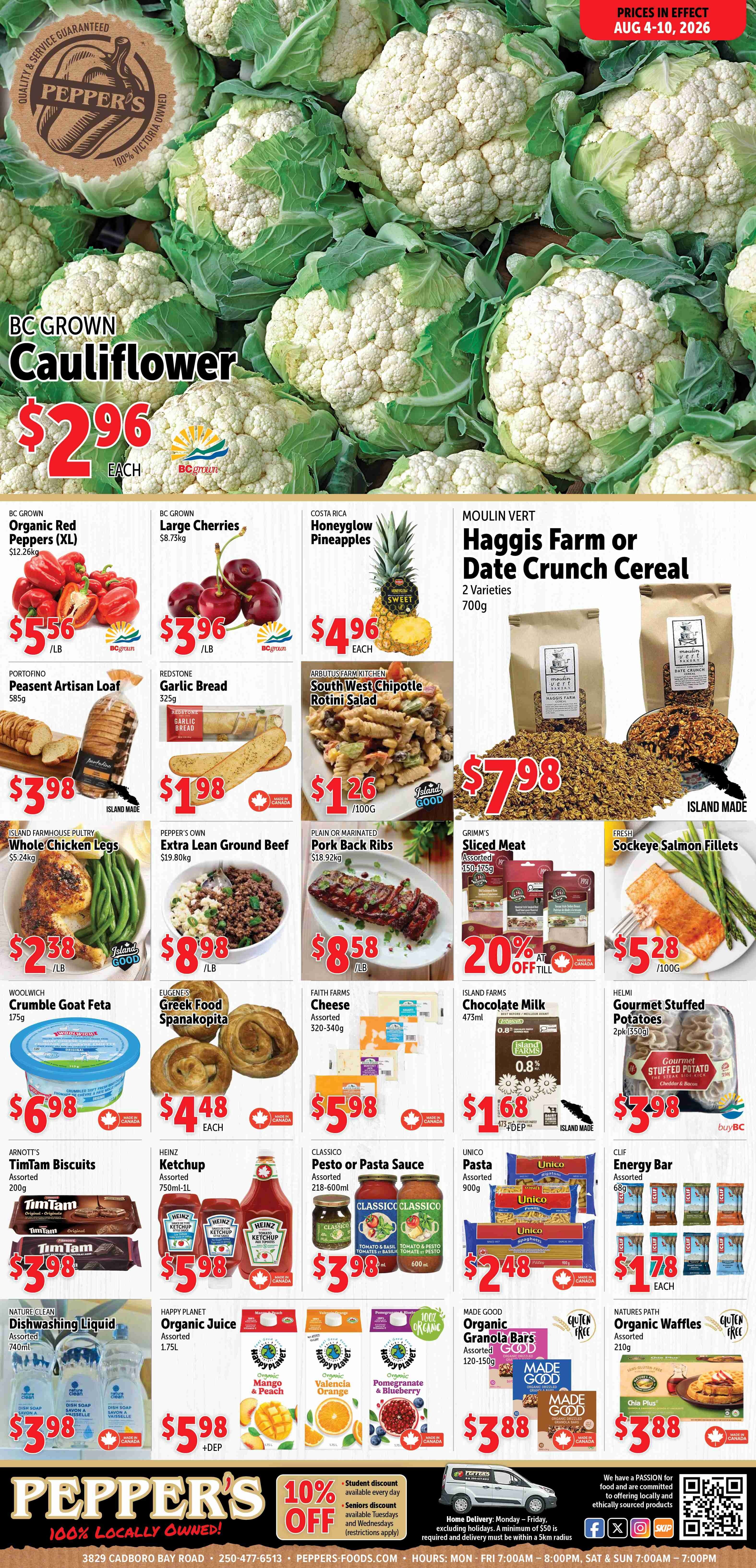 Pepper's Foods Flyer August 4 to 10