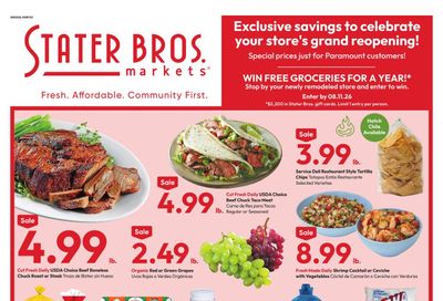 Stater Bros. Markets (Torrance–Carson Area, CA) Weekly Ad August 5 - 11, 2026
