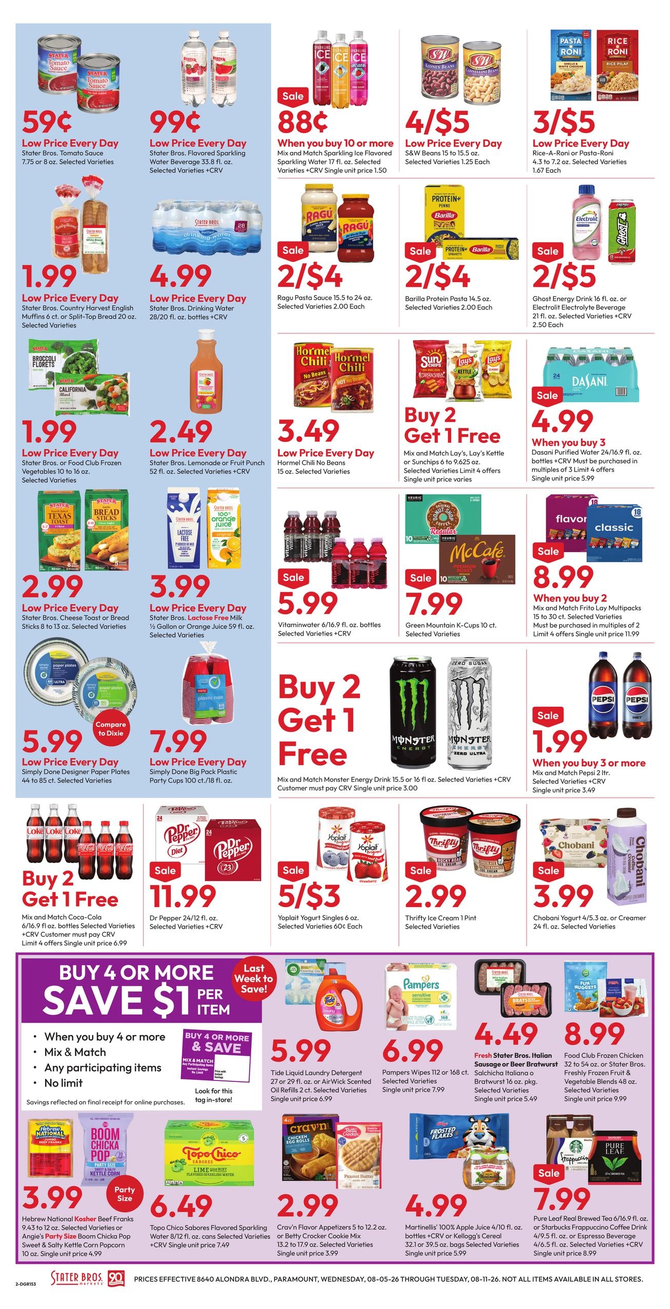 Stater Bros. Markets (Torrance–Carson Area, CA) Weekly Ad August 5 - 11, 2026