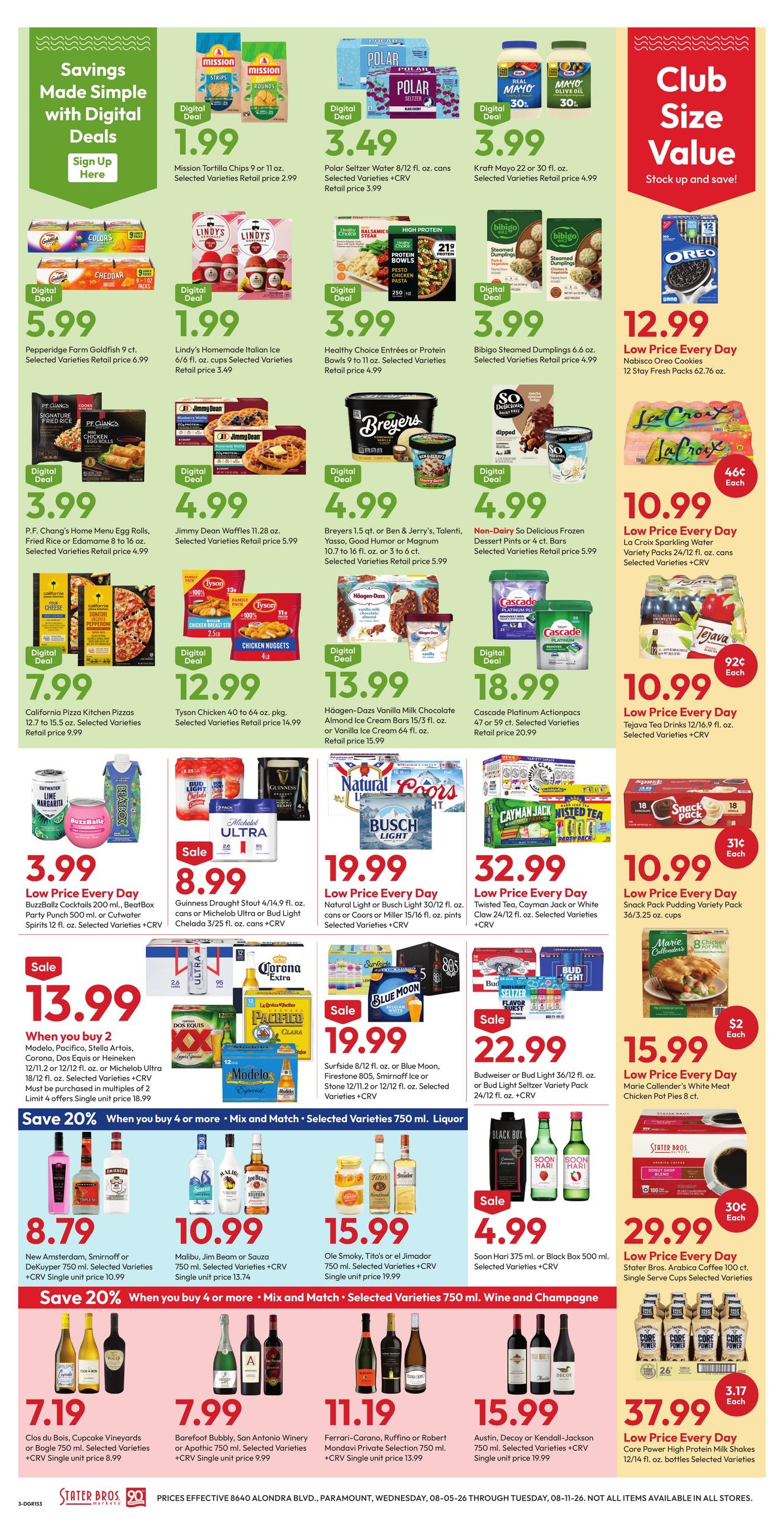 Stater Bros. Markets (Torrance–Carson Area, CA) Weekly Ad August 5 - 11, 2026