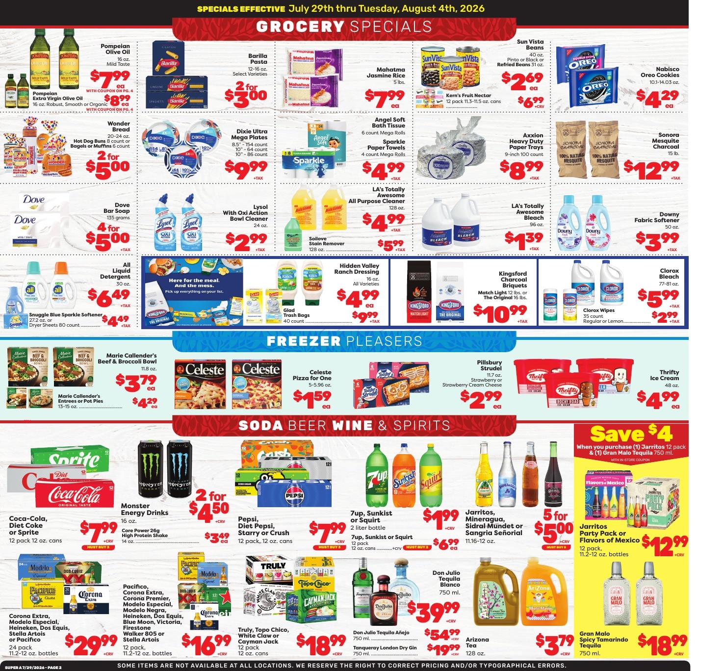 Super A Foods Weekly Ad July 29 - August 4, 2026