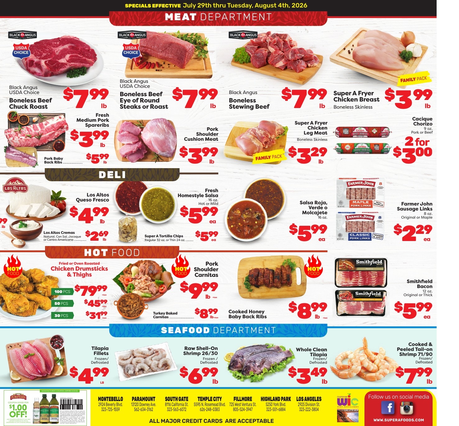 Super A Foods Weekly Ad July 29 - August 4, 2026