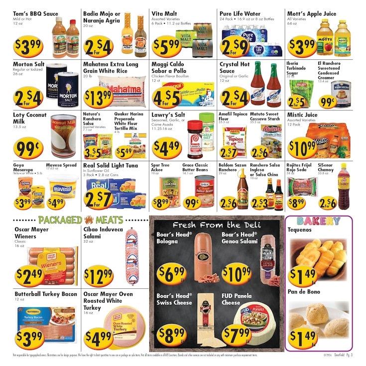 Ideal Food Basket (202 West Hillsboro Blvd, Deerfield Beach, FL) Weekly Ad July 29 - August 4, 2026