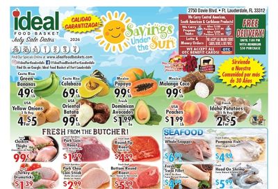 Ideal Food Basket (2750 Davie Blvd, Fort Lauderdale, FL) Weekly Ad July 29 - August 4, 2026