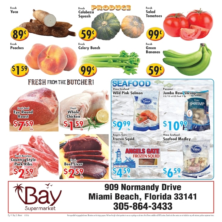 Ideal Food Basket (909 Normandy Drive, Miami Beach, FL) Weekly Ad July 29 - August 4, 2026