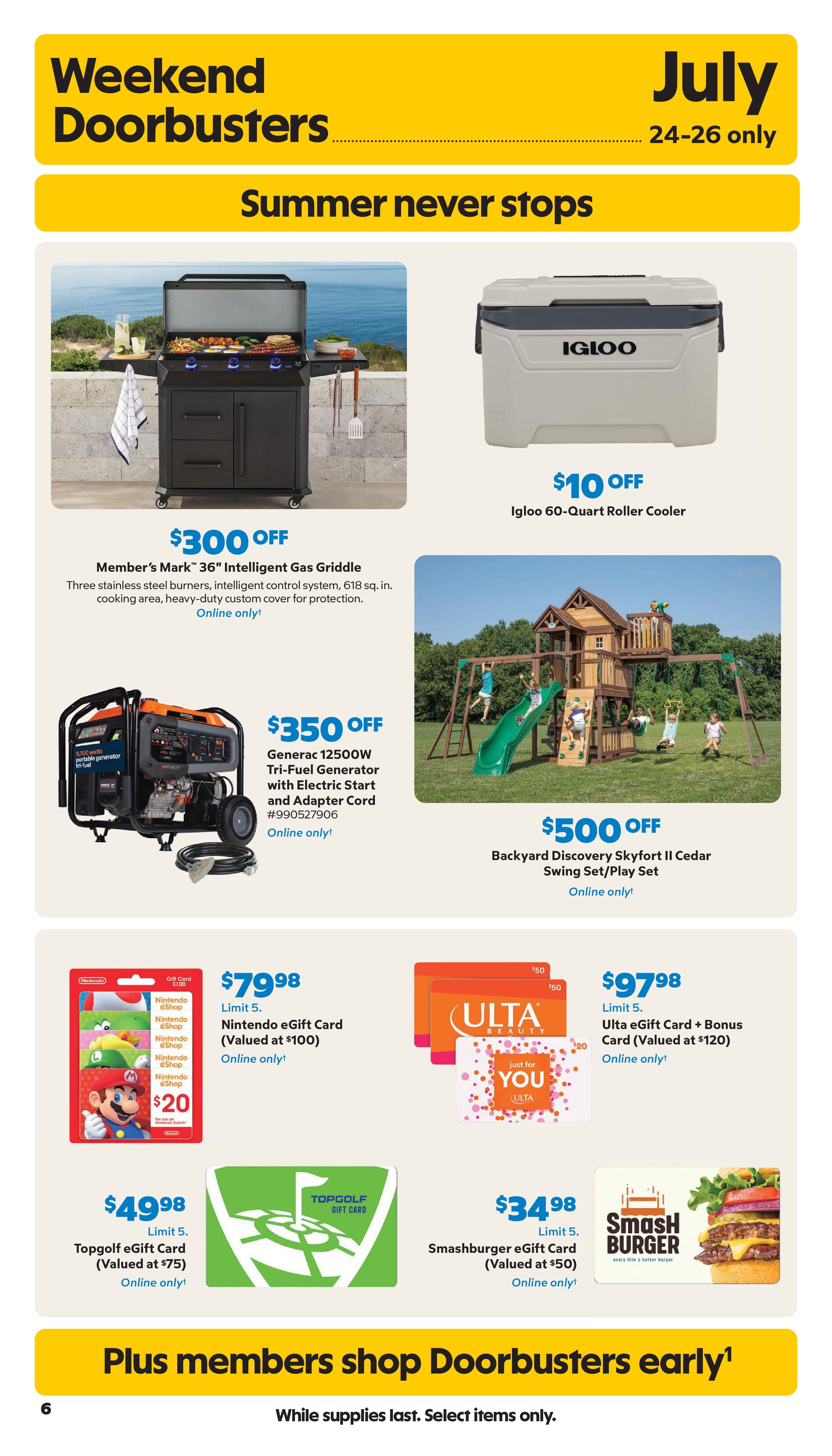 Sam's Club Instant Savings Book Weekly Ad July 16 - August 16, 2026