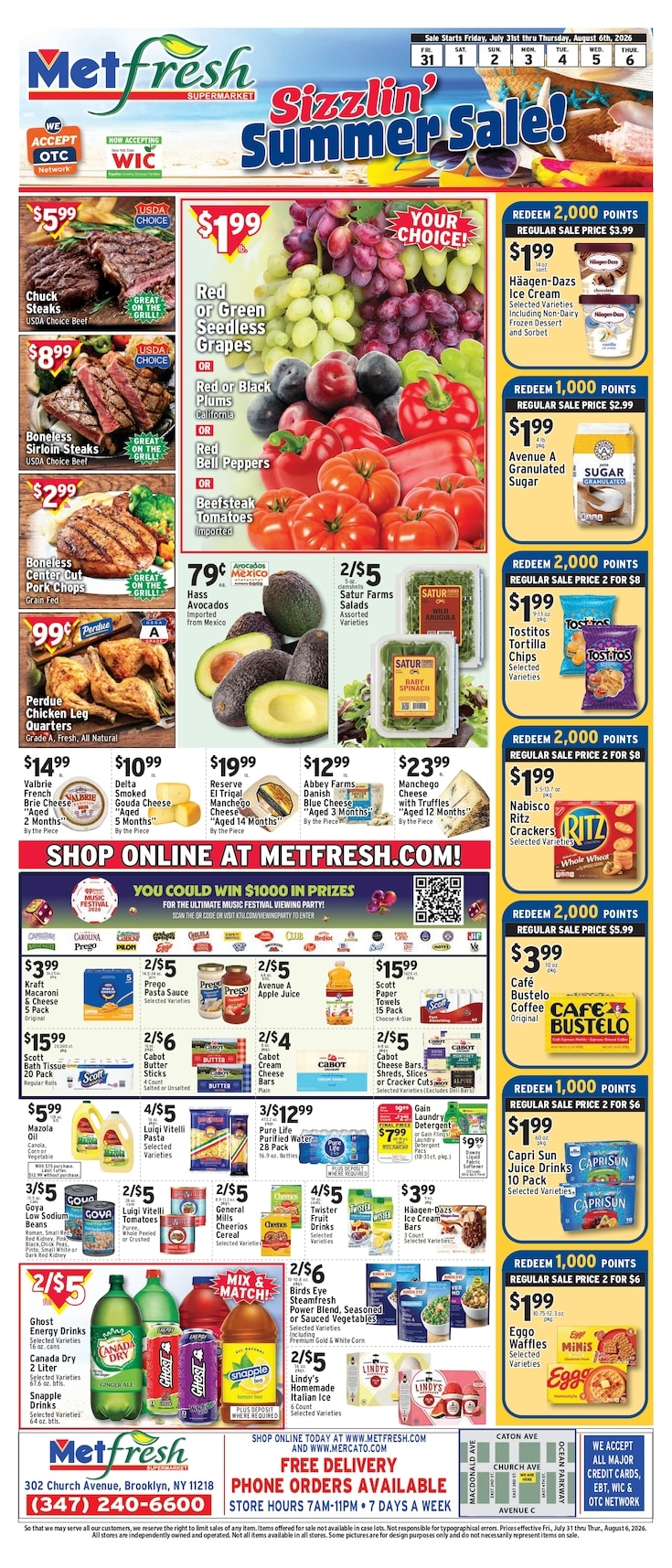 Met Foodmarkets (302 Church Ave, Brooklyn, NY) Weekly Ad July 31 - August 6, 2026