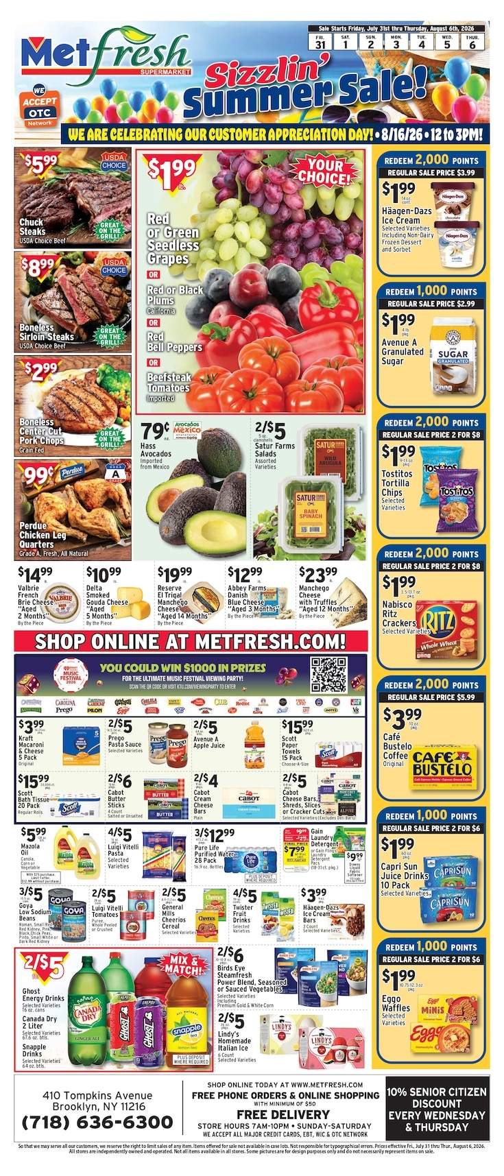 Met Foodmarkets (410 Tompkins Ave, Brooklyn, NY) Weekly Ad July 31 - August 6, 2026