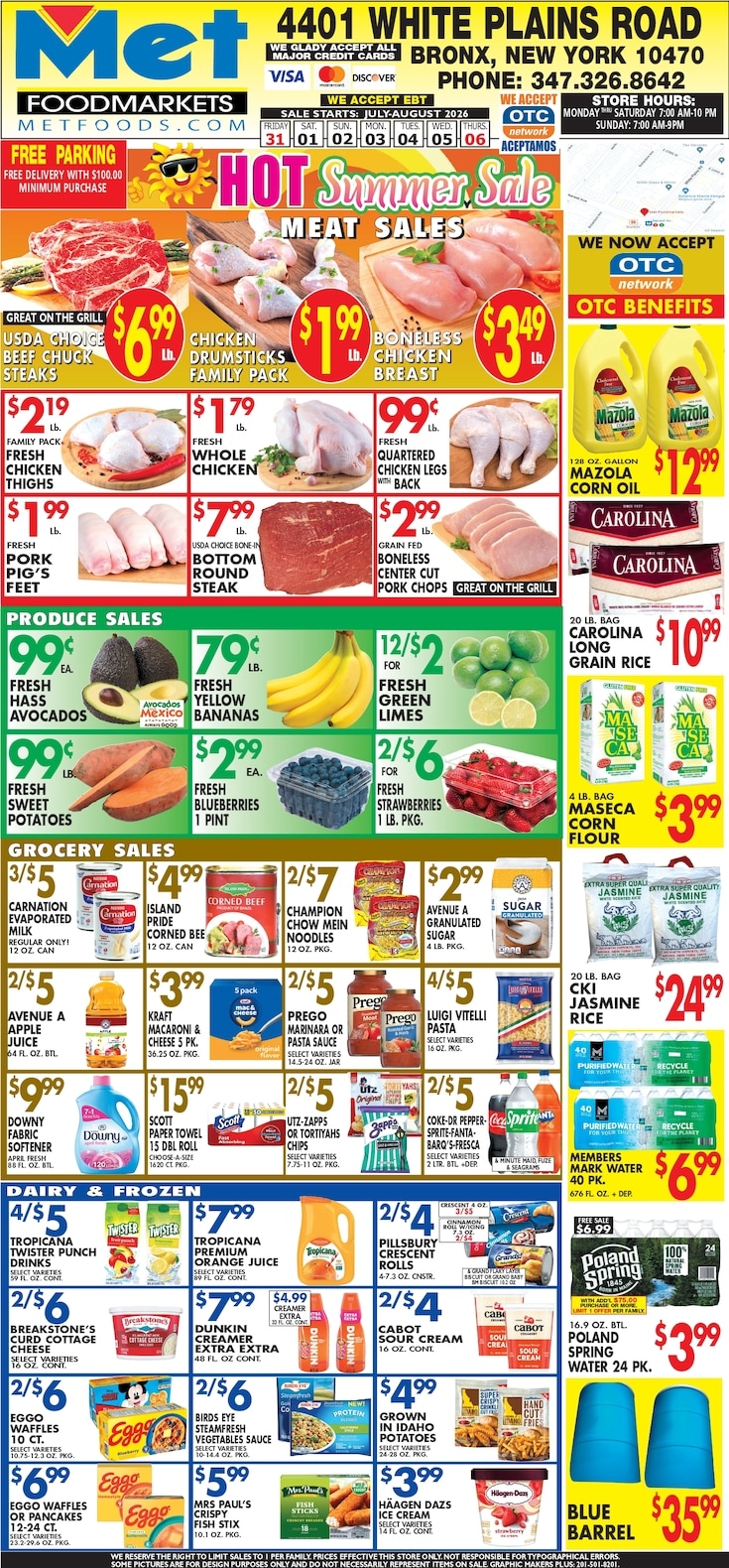 Met Foodmarkets (4401 White Plains Rd, Bronx, NY) Weekly Ad July 31 - August 6, 2026