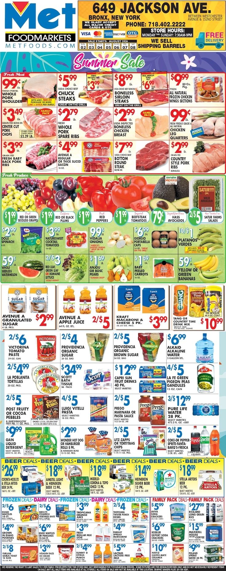 Met Foodmarkets (Bronx, NY) Weekly Ad August 2 - 8, 2026