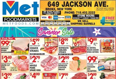Met Foodmarkets (Bronx, NY) Weekly Ad August 2 - 8, 2026