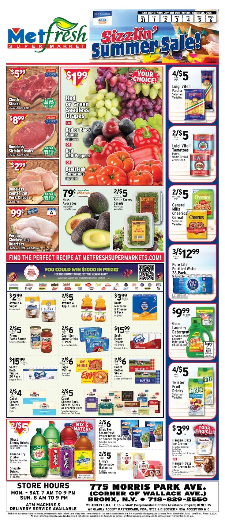 Met Foodmarkets (775 Morris Park Ave, Bronx, NY) Weekly Ad July 31 - August 6, 2026