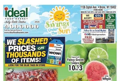 Ideal Food Basket (Bronx, NY) Weekly Ad July 31 - August 6, 2026