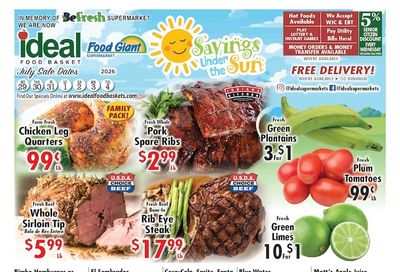 Ideal Food Basket (12010-12016 N Miami Ave., Miami, FL) Weekly Ad July 29 - August 4, 2026
