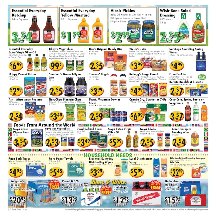 Ideal Food Basket (308 East Dania Blvd, Dania Beach, FL) Weekly Ad July 29 - August 4, 2026