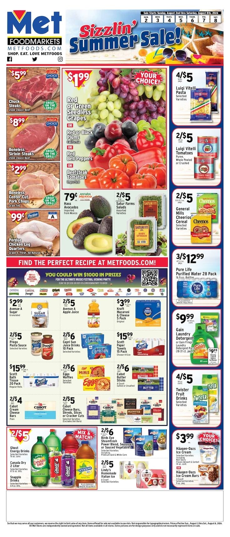 Met Foodmarkets (New Jersey, New York) Weekly Ad August 2 - 8, 2026