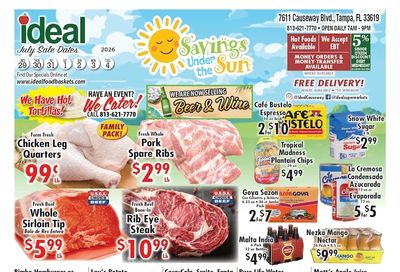 Ideal Food Basket (7611 Causeway Blvd, Tampa, FL) Weekly Ad July 29 - August 4, 2026