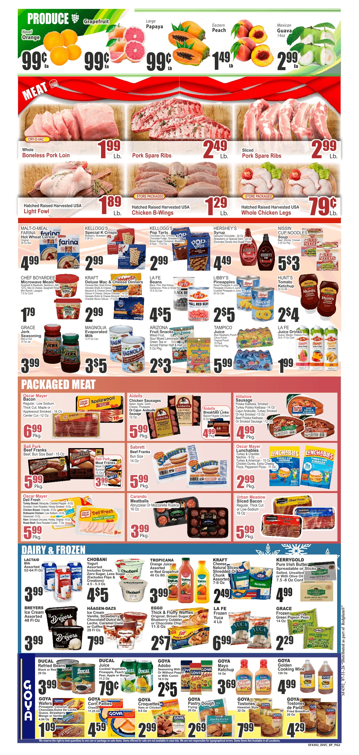 SuperFresh Supermarkets (Miami Gardens, FL) Weekly Ad July 31 - August 6, 2026