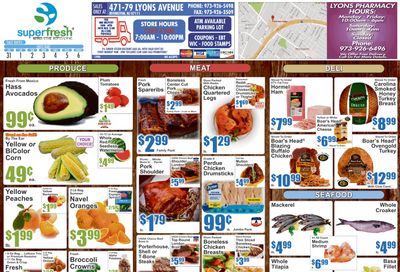 SuperFresh Supermarkets (Irvington, NJ) Weekly Ad July 31 - August 6, 2026