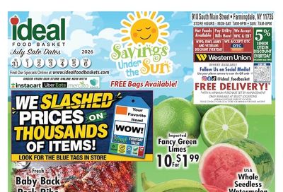 Ideal Food Basket (Farmingdale, NY) Weekly Ad July 31 - August 6, 2026