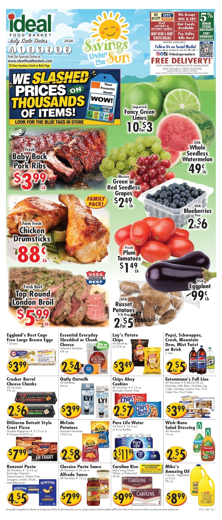 Ideal Food Basket (New Jersey, New York) Weekly Ad July 31 - August 6, 2026