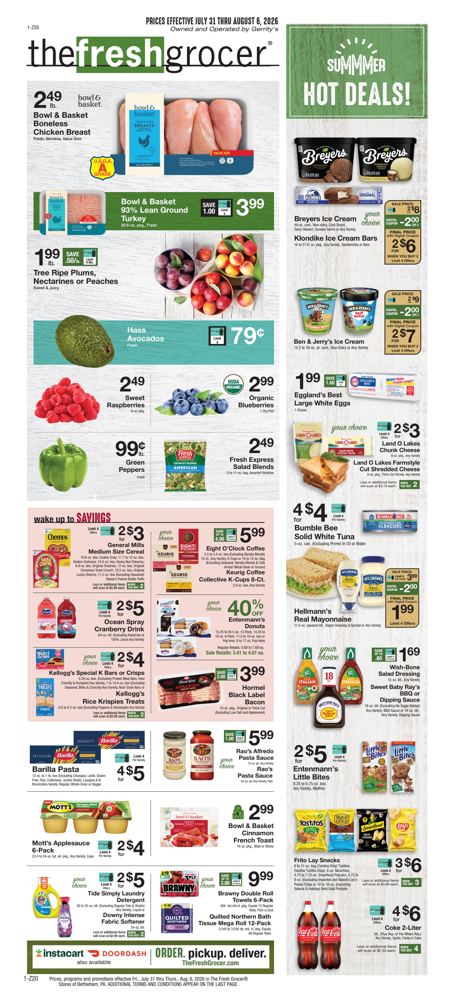 The Fresh Grocer (1880 Stefko Blvd, Bethlehem, PA) Weekly Ad July 31 - August 6, 2026
