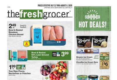 The Fresh Grocer (1880 Stefko Blvd, Bethlehem, PA) Weekly Ad July 31 - August 6, 2026