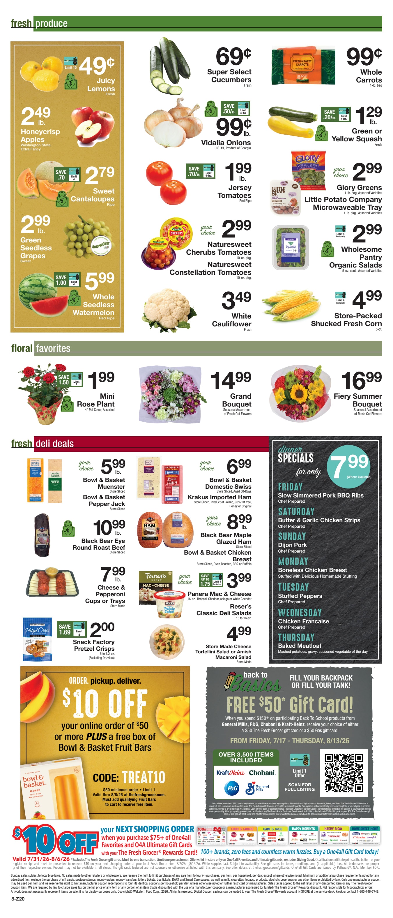 The Fresh Grocer (1880 Stefko Blvd, Bethlehem, PA) Weekly Ad July 31 - August 6, 2026