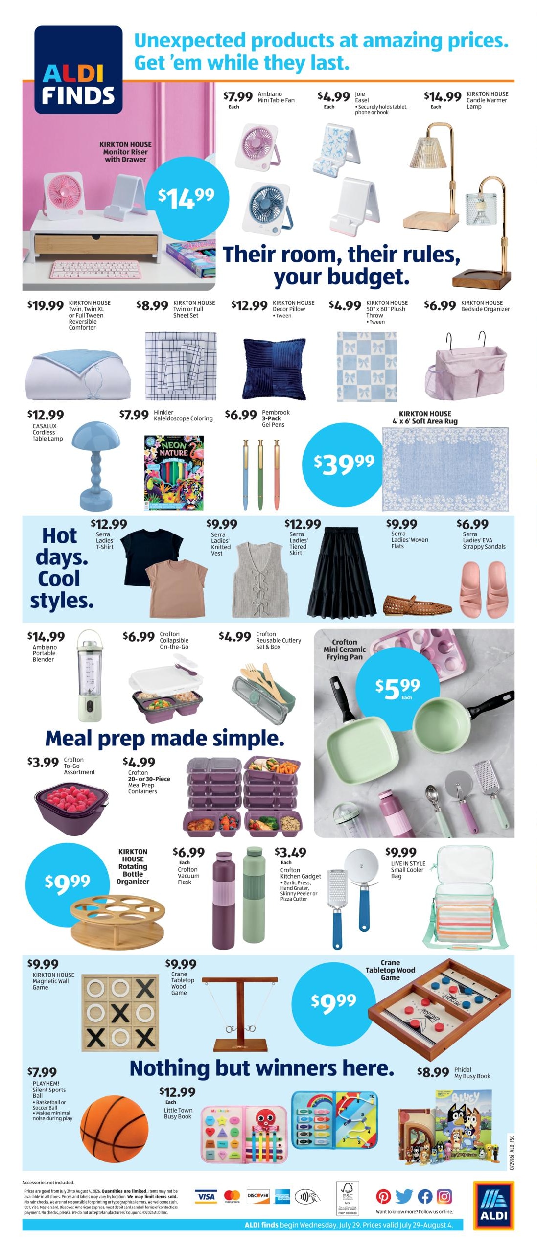 ALDI Weekly Ad July 29 - August 4, 2026
