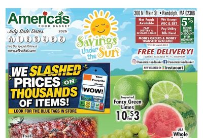 America's Food Basket (Randolph, MA) Weekly Ad July 31 - August 6, 2026