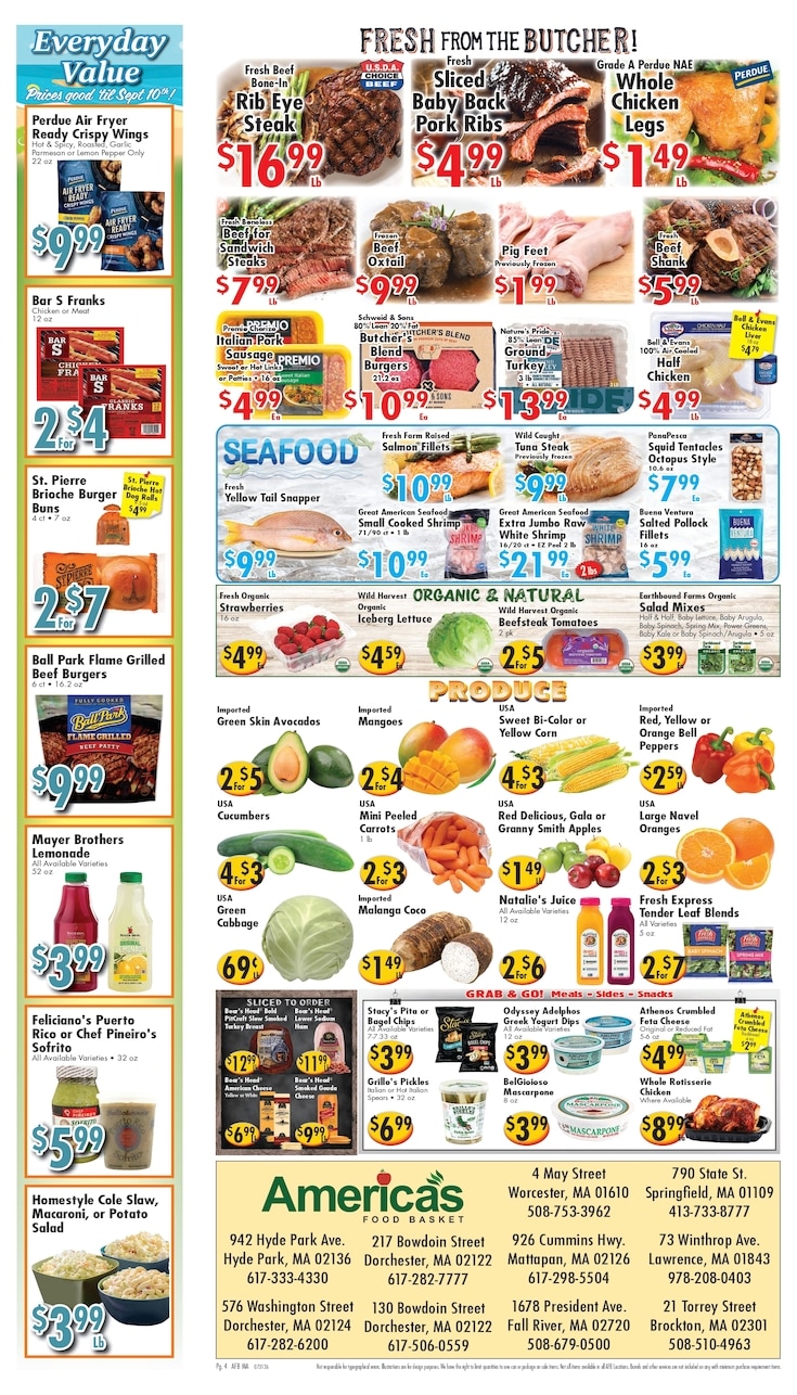 America's Food Basket (Massachusetts) Weekly Ad July 31 - August 6, 2026