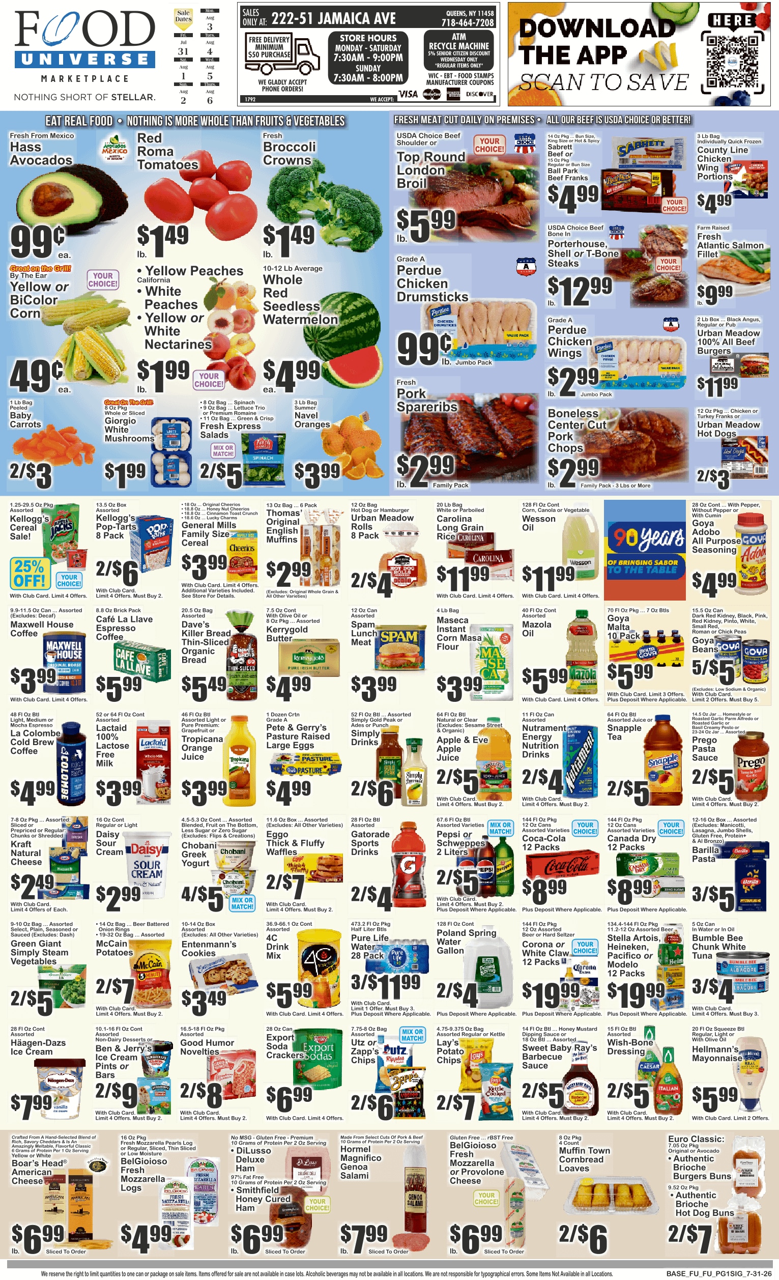 Food Universe (Queens Village, NY) Weekly Ad July 31 - August 6, 2026