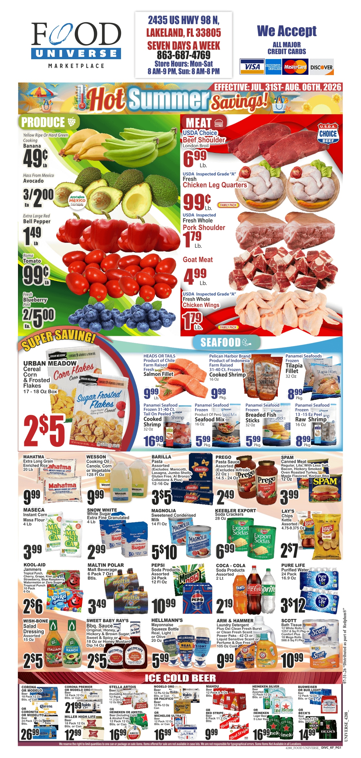 Food Universe (Lakeland, FL) Weekly Ad July 31 - August 6, 2026