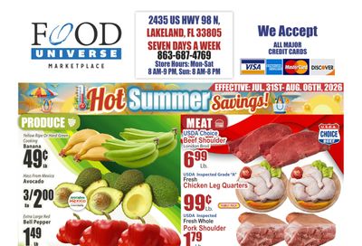 Food Universe (Lakeland, FL) Weekly Ad July 31 - August 6, 2026