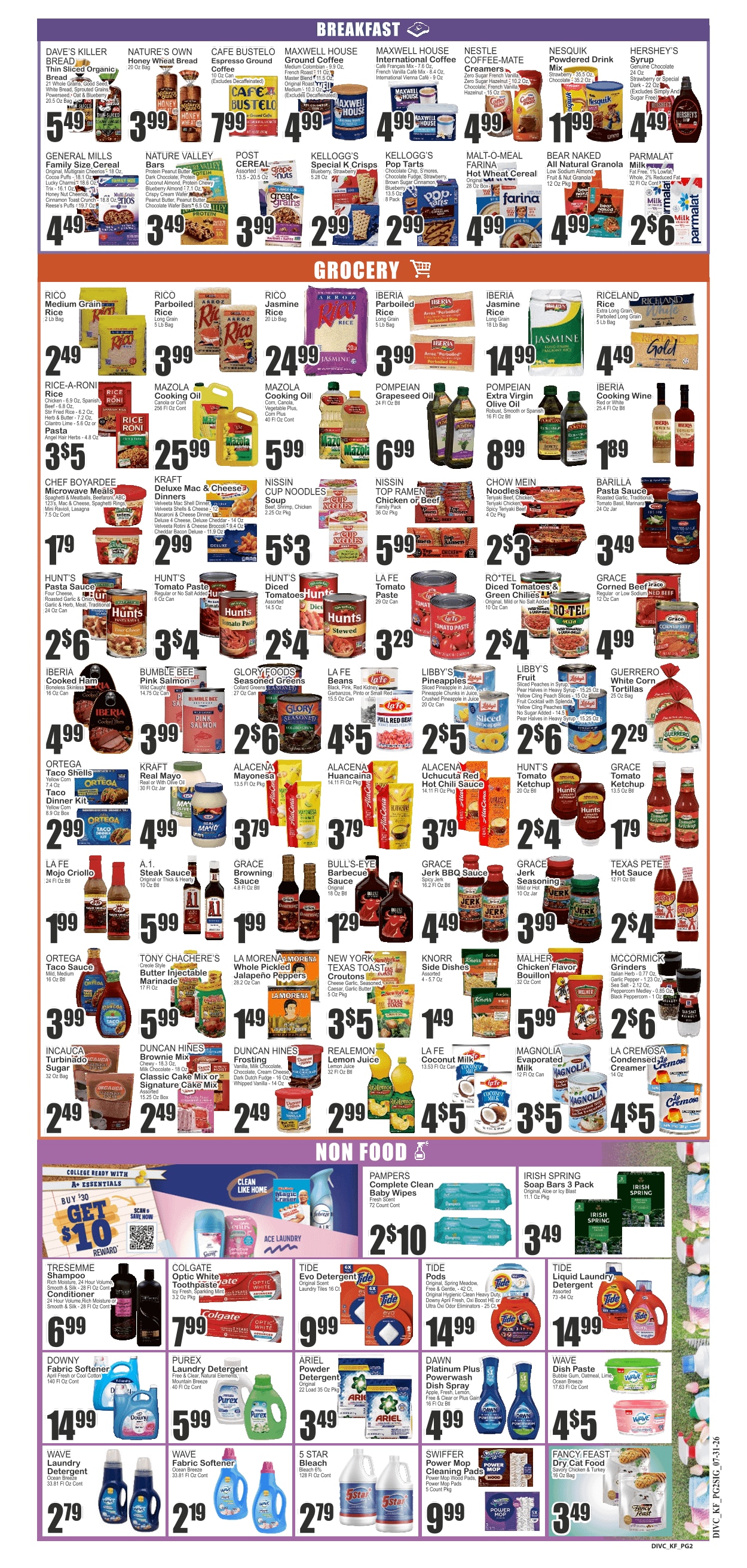 Food Universe (Lakeland, FL) Weekly Ad July 31 - August 6, 2026