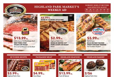 Highland Park Market Weekly Ad August 9 - 15, 2026