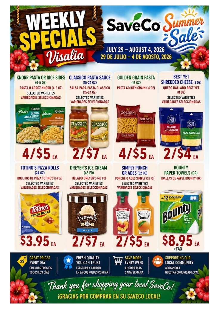 Best Buy Markets (1300 W Walnut Ave,, Visalia, CA) Weekly Ad July 29 - August 4, 2026