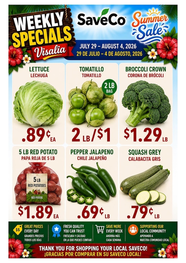 Best Buy Markets (1300 W Walnut Ave,, Visalia, CA) Weekly Ad July 29 - August 4, 2026