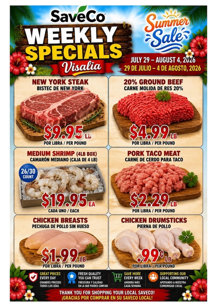 Best Buy Markets (1300 W Walnut Ave,, Visalia, CA) Weekly Ad July 29 - August 4, 2026